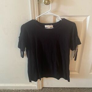 Black top with ribbons